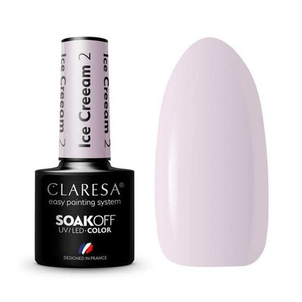 Claresa Soak Off Uv/Led Ice Cream Hybrid Nail Polish 02 5g