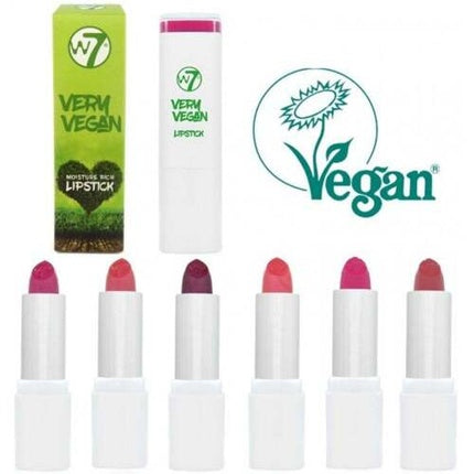 W7 Very Vegan Moisture Rich Lipstick - Choose Your Shade