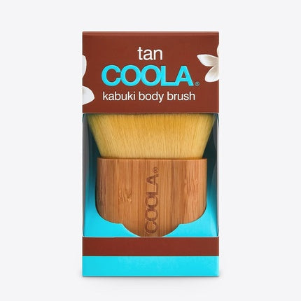Coola Sunless Tan Kabuki Body Brush with Vegan Bristles and Bamboo Handle