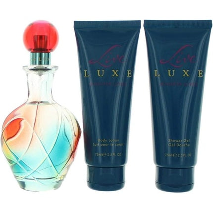 Live Luxe by Jennifer Lopez for Women 3 Pc Gift Set 3.4oz EDP Spray 2.5oz Shower Gel 2.5oz Body