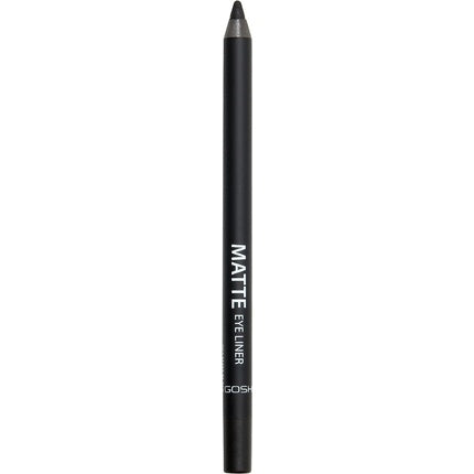Gosh Matte Eyeliner in Intense Black Creamy Soft Texture High Coverage Ideal for Smokey Eyes Perfect for Mascara Vegan and Fragrance