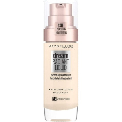 Maybelline New York Dream Radiant Liquid Make-Up Liquid Foundation No. 37 Vanilla 30ml