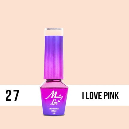 Hybrid Lacquer Molly Lac Wedding Yes I Do I Love Pink 5ml No 27