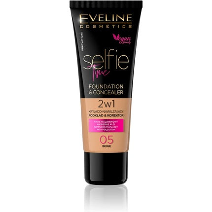 Eveline Selfie Time Foundation & Concealer 05 Beige 30ml