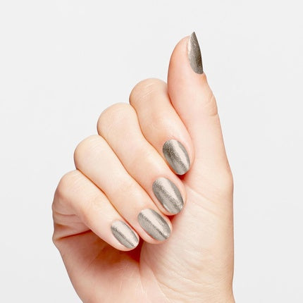 OPI Infinite Shine Long-Wear Bright Metallic Finish Opaque Gray Nail Polish 0.5 fl oz