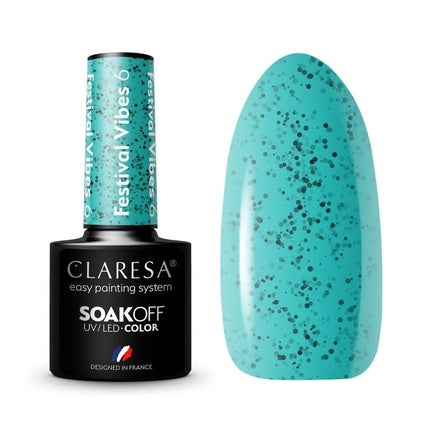Festival Vibes UV Nail Polish 5ml Claresa - Pack of 6
