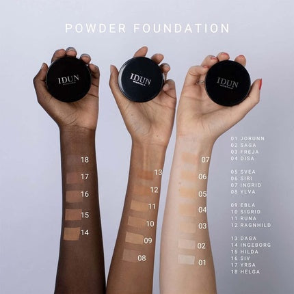 Idun Minerals Mineral Powder Foundation Disa 0.25oz - Neutral Light/Medium Shade