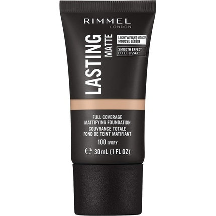 Rimmel London Lasting Matte Ivory 100 Foundation 30ml