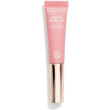 GOSH Cream BLUSH-UP Matte Blush Stick for Defined Facial Features and Smooth Blending Liquid Blush with Built-in Sponge On-the-Go Perfume Free Allergy-Certified Vegan 002 Dusty Rose