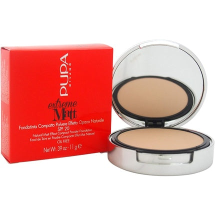 Pupa Milano Extreme Matt Compact Powder Foundation SPF 20 - 040 Natural Beige