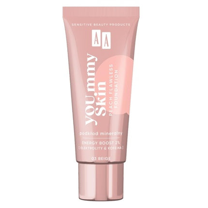 Aa Yoummy Skin Peach Flawless Foundation Mineral Foundation Adding Glow 03 Beige 30ml