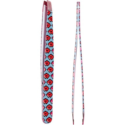 3INA Makeup Vegan Cruelty Free The Pixel Tweezers Multicolor Stainless Steel Tip