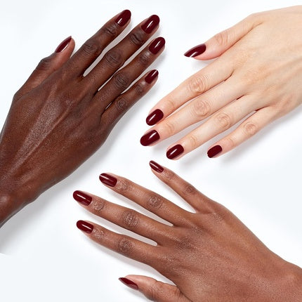 OPI xPRESS/ON Press On Nails Up to 14 Days of Wear Gel-Like Salon Manicure Vegan Sustainable Packaging With Nail Glue Short Red Nails Malaga Wine