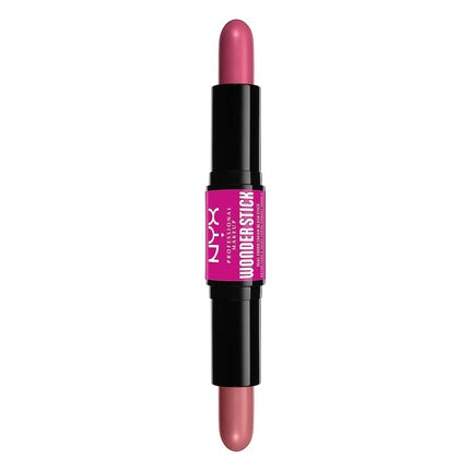NYX Professional Makeup Wonder Stick Blush with Hyaluronic Acid and Moisturizing Blendable Texture Light Peach and Baby Pink