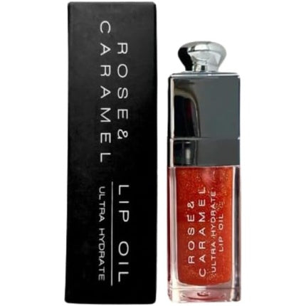 Rose &amp; Caramel Lip Oil Hydrating Fruit Flavored Tinted Non Sticky Long Lasting Lip Gloss Mars