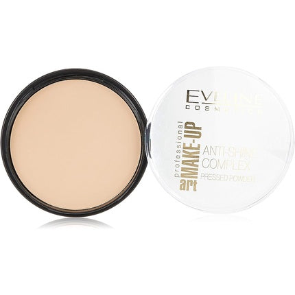 Eveline Art Make-Up Anti-Shine Complex Pressed Powder - 34 Medium Beige, 14g