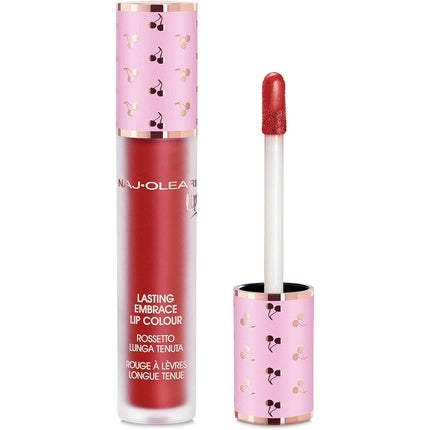 NAJ-OLEARI Lasting Embrace Lip Color Lipstick Makeup Face 12 Red Metallic