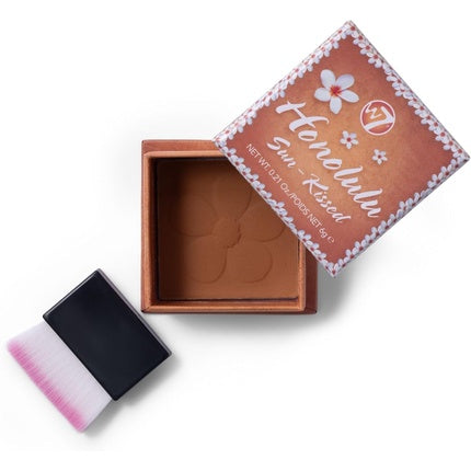 W7 Honolulu Sun-Kissed Bronzing Powder Pressed Powder Bronzer Contouring & Highlighting Vegan Makeup 6g