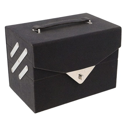 ZMILE Cosmetics Beauty Case Velvety Makeup Case Dark Gray Limited Edition