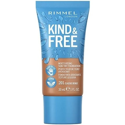 Kind & Free Vegan Moisturizing Foundation 201 Classic Beige 30ml