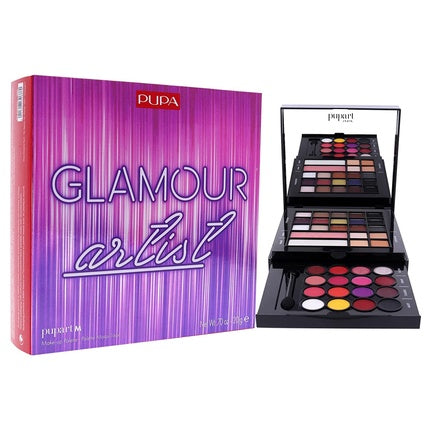 PUPA Milano Pupart M All-In-One Face, Eye, and Lip Make-Up Palette 004 Glamour Artist 0.7oz