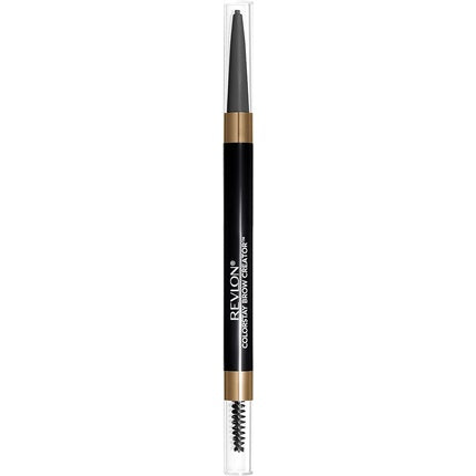 Revlon Colorstay Eyebrow Pencil Creator with Powder and Spoolie Brush to Fill Define Sculpt Shape and Diffuse Perfect Brows 615 Soft Black 1 count