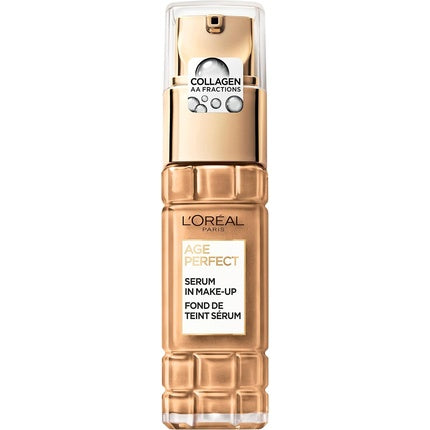 L'Oréal Paris Serum in Makeup for Mature Skin Liquid Foundation with SPF 24 Age Perfect No. 350 Sand 30ml