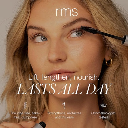 RMS Beauty Straight Up Volumizing Peptide Mascara HD Black for Women 0.34oz