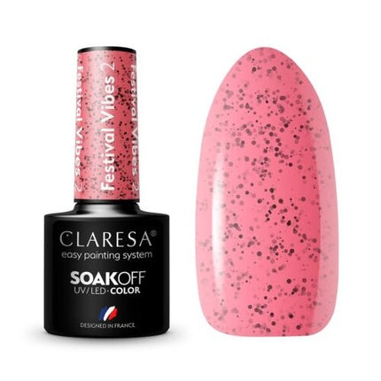 Festival Vibes UV Nail Polish 5ml Claresa - Pack of 2