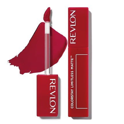 Revlon ColorStay Limitless Matte Liquid Lipstick Vegan Formula Longwear Lightweight Waterproof 011 Fire Off 0.17 fl oz