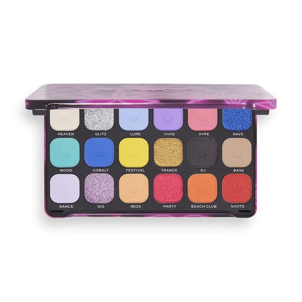 Makeup Revolution Forever Flawless Good Vibes Hype Eyeshadow Palette 18 Shades 19.8g