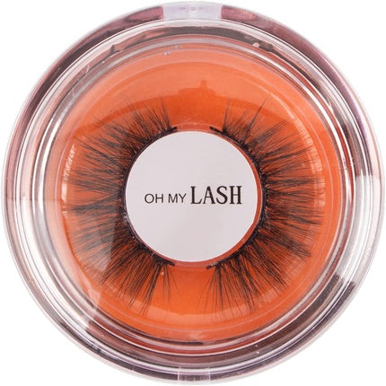 OH MY LASH Black Faux Mink False Strip Eyelashes in Rose Gold Reusable Case Individual Girl Time