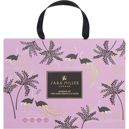 Sara Miller Savannah Handbag Discovery Set with Hand Cream 50ml & Lip Gloss