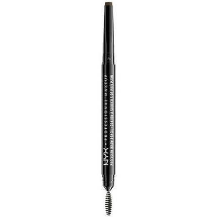 NYX Professional Makeup Precision Brow Pencil Dual Ended with Flat Tip Pencil and Spoolie Brush Vegan Formula Shade Espresso 05