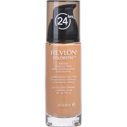 Revlon Colorstay Foundation With Pump - 360 Golden Caramel Oily Skin 30ml