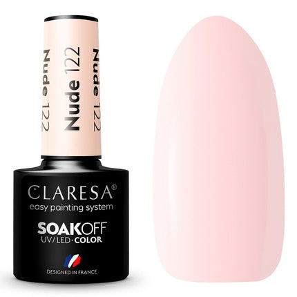 Claresa Soak Off Uv/Led Nude Hybrid Nail Polish 122 - 5g