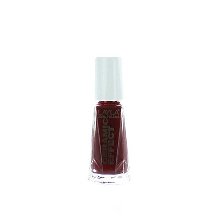 Layla Cosmetics 1243R23-007 Ceramic Effect Nail Polish Red Passion 0.01L