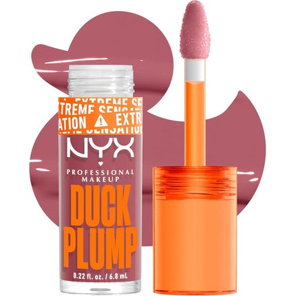 NYX Professional Makeup Lip Gloss with Pouty Effect Glossy Finish and Intense Color Extreme Volume and Fullness thanks to Ginger Oil Vegan Formula Duck Plump Lip Lacquer Lilac On Lock