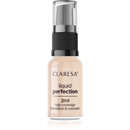 Claresa Liquid Perfection 2in1 Concealer And Foundation With Matte Finish In Liquid 102 Warm Medium 18g