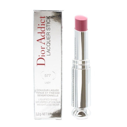 Dior Pink Lipstick Addict Lacquer Liquified Shine 577 Lazy