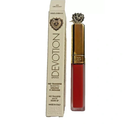 Dolce & Gabbana Devotion Liquid Lipstick - No Transfer Matte Lip 400 Orgoguo