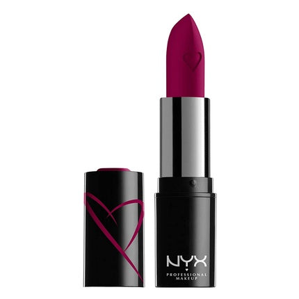 NYX Professional Makeup Shout Loud Satin Lipstick Infused with Shea Butter - Dirty Talk Bright Berry