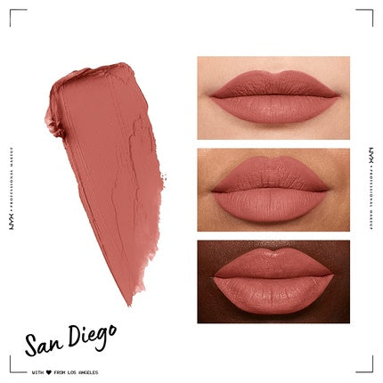 NYX Professional Makeup Soft Matte Lip Cream San Diego Lightweight Liquid Lipstick 0.27 Fl Oz