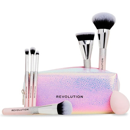 Revolution Beauty Glam Up Brush Gift Set 7-Piece Eye Face Cheek Makeup Brushes