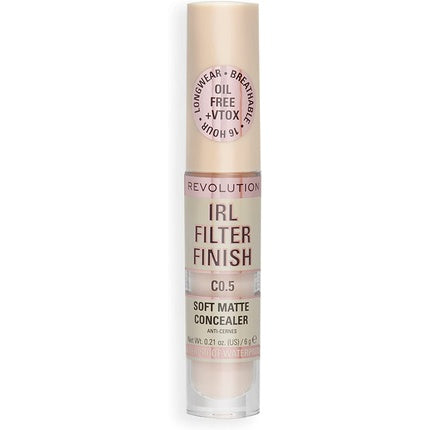 Makeup Revolution IRL Filter Finish Concealer Medium to Full Coverage C0.5 6g