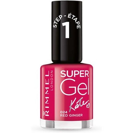 Rimmel London Supergel Kate Nail Polish 024 Red Ginger 12ml