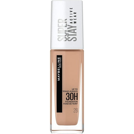 Maybelline New York Superstay Active Wear 30 Hour Long-Lasting Liquid Foundation 30ml Shade 28 Soft Beige