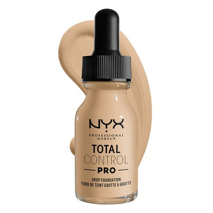 NYX PROFESSIONAL MAKEUP Total Control Pro Drop Foundation Skin-True Buildable Coverage Nude 06.5 0.43 Fl Oz