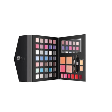 Deborah Milano Women's Makeup Book Volume Gift Set - Palette of Eyeshadows, Gloss, Lipsticks, and Face Powder in Various Finishes and Colors from FSC Paper