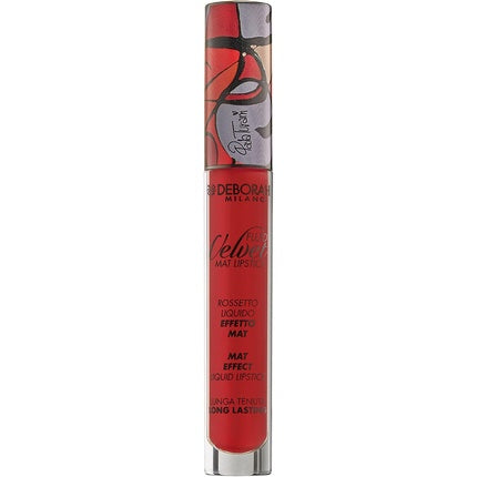 Deborah Milano Fluid Velvet Matte Lipstick N.7 Fire Red 4.5g